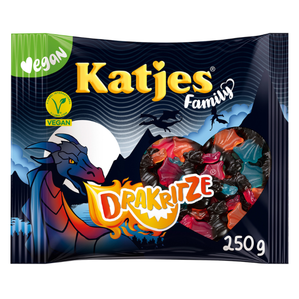 Katjes Jelibon Vegan Drakritze 250g