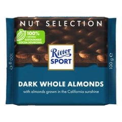 Ritter Sport Dark Whole Almonds 100g