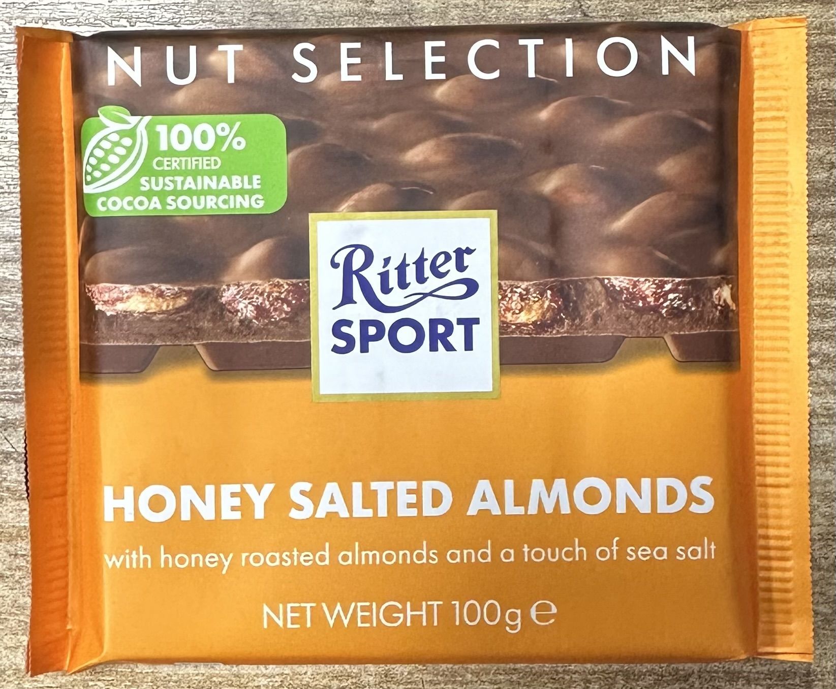 Ritter Sport Honey Salted Almonds 100g