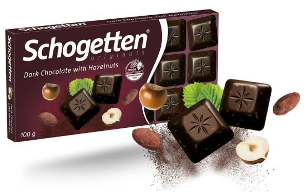 Schogetten Dark Chocolate With Hazelnuts 100g