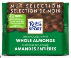 Ritter Sport Whole Almonds 100g