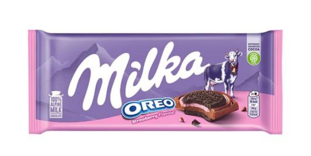 Milka Tablet SDW Oreo Strawberry 92g