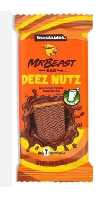 Mr Beast Bar Milk Chocolate  Whit Peanut Butter 35g